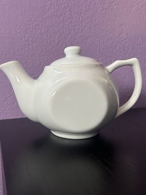 Classic White Ceramic Teapot
